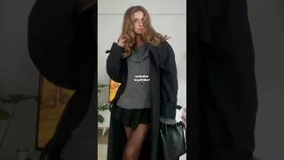 siyah trençkot kombini 🖤 falloutfits ootd [upl. by Amlus]