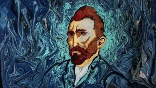 Van Gogh with Ebru Art  short [upl. by Milt]