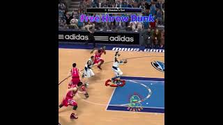 NBA2K  Free throw Dunk popekhaledgaming nba2k [upl. by Naimerej]