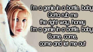 Christina Aguilera  Genie In A Bottle Lyrics HD [upl. by Anairol]