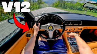 Questo SOUND è ILLEGALE 🔥  Ferrari V12 con SCARICO DRITTO Pov Test [upl. by Oberheim]