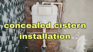 Jaguar concealed cistern installation in bathroom [upl. by Anirtek]