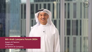 Arab Lawyers Forum 2024  Essam Al Tamimi [upl. by Slavic]