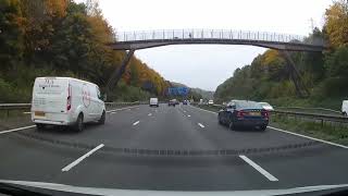 Dash Cam Journey Eastbound down the M4 Motorway from Llantrisant to Llantarnam [upl. by Gleason]