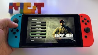 Company of Heroes Collection  Nintendo Switch handheld gameplay [upl. by Asirap]