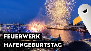 Highlight 🎆 Feuerwerk beim 835 Hafengeburtstag in Hamburg [upl. by Ennovyhc96]