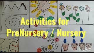 easy activity for kids Activities for preSchoolers Nursery activity Number activity for kids [upl. by Pillyhp]