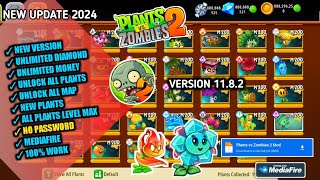 Update Plants vs Zombies 2 Mod Apk 1182 Latest Version 2024  Unlock All Map amp Unlimited Money [upl. by Neelrahc]