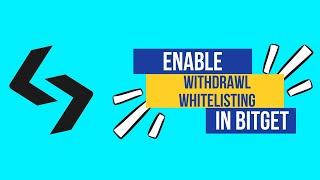 How to Enable Withdrawal Whitelisting in Bitget  Activate Secure Withdrawals 2024 [upl. by Alisia998]