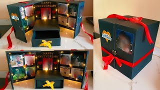 Surprise cake box tutorial  how to make surprise gift box  diy  explosion box [upl. by Lockwood171]