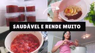 faça geleia de morango 🍓 saudável e congele do jeito certo [upl. by Adler]