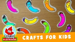 Ten Fat Sausages Craft for Kids  Maple Leaf Learning Playhouse [upl. by Anaeirb]