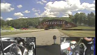 STACK DVL Spirit of Daytona 90 Corvette Daytona Prototype Road America Test Lap [upl. by Orat]