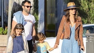 Alessandra Ambrosio Celebrates Fathers Day With Husband Jamie Mazur [upl. by Seiden]