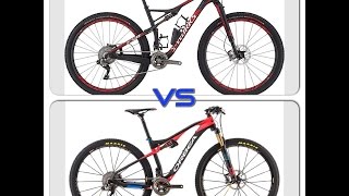 2016SPECIALIZED SWORKS EPIC VS 2016 ORBEA OIZ Mltd [upl. by Ynattir]