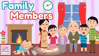 Family Members Name  Learn Family Members In English  KidGlobe Explorers [upl. by Nagrom]