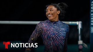 Simone Biles vuelve a sorprender en los Juegos Olímpicos de París 2024  Noticias Telemundo [upl. by Press]