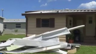 Hurricane Milton damages roof in Brevard County 55 community [upl. by Herzberg]