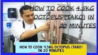 How to cook 45 kg Octopus  Tako in 20 minutes [upl. by Atalayah19]