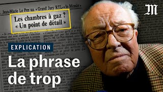 « Point de détail »  comment la phrase de Le Pen sur la Shoah a miné sa carrière [upl. by Ayotal]