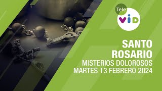 Santo Rosario de hoy Martes 13 Febrero de 2024 📿 Misterios Dolorosos TeleVID SantoRosario [upl. by Atinek]