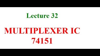 Multiplexer IC 74151 [upl. by Enilorak]