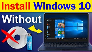 How to install windows 10 without cd or usb flash  Install Windows 10 without USB Pendrive or DVD [upl. by Ekal]