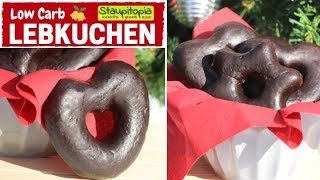 Low Carb Lebkuchen backen ohne Mehl und Zucker  Rezept mit Mandelmehl  Low Carb Weihnachtsbäckerei [upl. by Reseta]