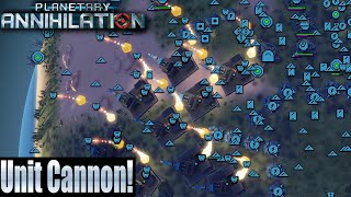 Planetary Annihilation 4 Player FFA  Unit Cannon [upl. by Illene189]