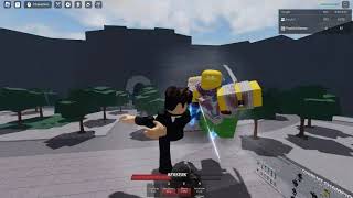 ARMOURED TITAN VS ATTACK TITAN ROBLOX STRONGEST BATTLEGROUND [upl. by Navarro]