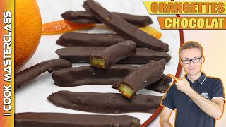 ✅LA MEILLEURE RECETTE DORANGETTES CHOCOLAT MAISON  Des orangettes confites au chocolat noir [upl. by Ylil]