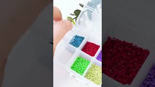 【Mybeadsfindings】Organizing Rainbow Color Seed Beads with mediy organize asmr shorts beads [upl. by Rauscher648]