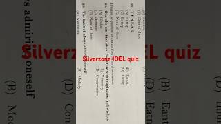 Quiz from Silverzone IOEL Olympiad [upl. by Alimaj]