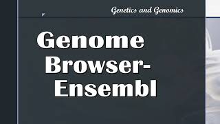 Genome browser Ensembl [upl. by Kore]