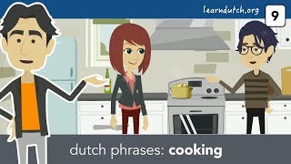 Learn Dutch phrases  preparing a meal using diminutives and ordinal numbers [upl. by Yesnnyl439]