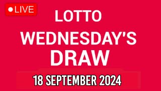 The National Lottery Lotto Draw Live results from Wednesday 18 Sep 2024  tonights lotto [upl. by Albion]