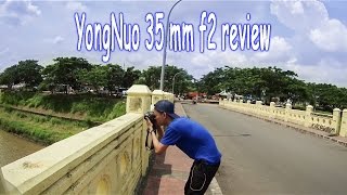 Yongnuo 35mm f2 canon Review Indonesia [upl. by Nageam896]