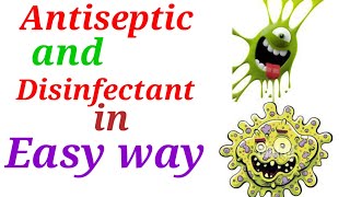 Antiseptic ll Disinfectant ll difference between Antiseptic and Disinfectant [upl. by Norvall]