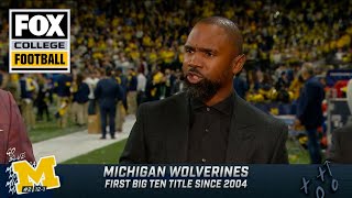 Im so proud of Michigan — Charles Woodson on Wolverines Big Ten Championship win  CFB on FOX [upl. by Oralle]