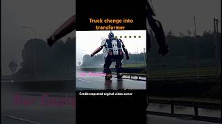 Truck changes into transformer 😂😂funny shorts [upl. by Ozen751]