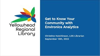 Get to Know Your Community With Environics Analytics [upl. by Icnarf]