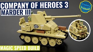 Company of Heroes 3 Marder III SdKfz139 Afrika Korps  COBI 3050 Speed Build Review [upl. by Alywt117]