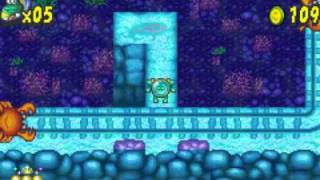 Lets Play Froggers Adventures Temple of the Frog GBA 3 Sea Town [upl. by Vitoria]