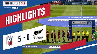 USWNT vs New Zealand Extended Highlights  Feb 20 2022 [upl. by Nalniuq971]