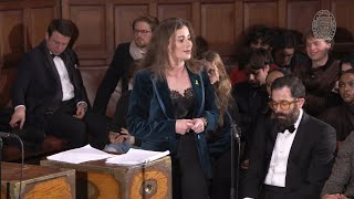 Natasha Hausdorff in the Oxford Union debate on Israel on 28112024 [upl. by Derfniw]