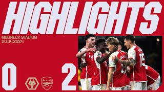 TROSSARD AND ODEGAARD SECURE ALL THREE POINTS 🤩  HIGHLIGHTS  Wolves vs Arsenal 02  PL [upl. by Ellegna19]