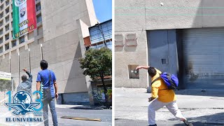 Integrantes del Sindicato Mexicano de Electricistas riñen afuera de su edificio [upl. by Ambrogino]