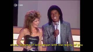 Jermaine Jackson amp Pia Zadora  When the Rain Begins to Fall ZDF HD 1984 [upl. by Westberg]