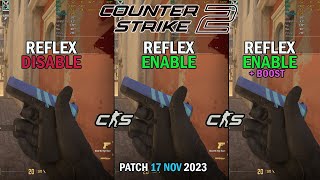 CS2 NVIDIA REFLEX DISABLE vs REFLEX ENABLE vs REFLEX ENABLE  BOOST UPDATE 17NOV23 [upl. by Doowron]