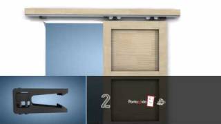 Porta scorrevole esterno muro faidate interior sliding DIY door [upl. by Parent]